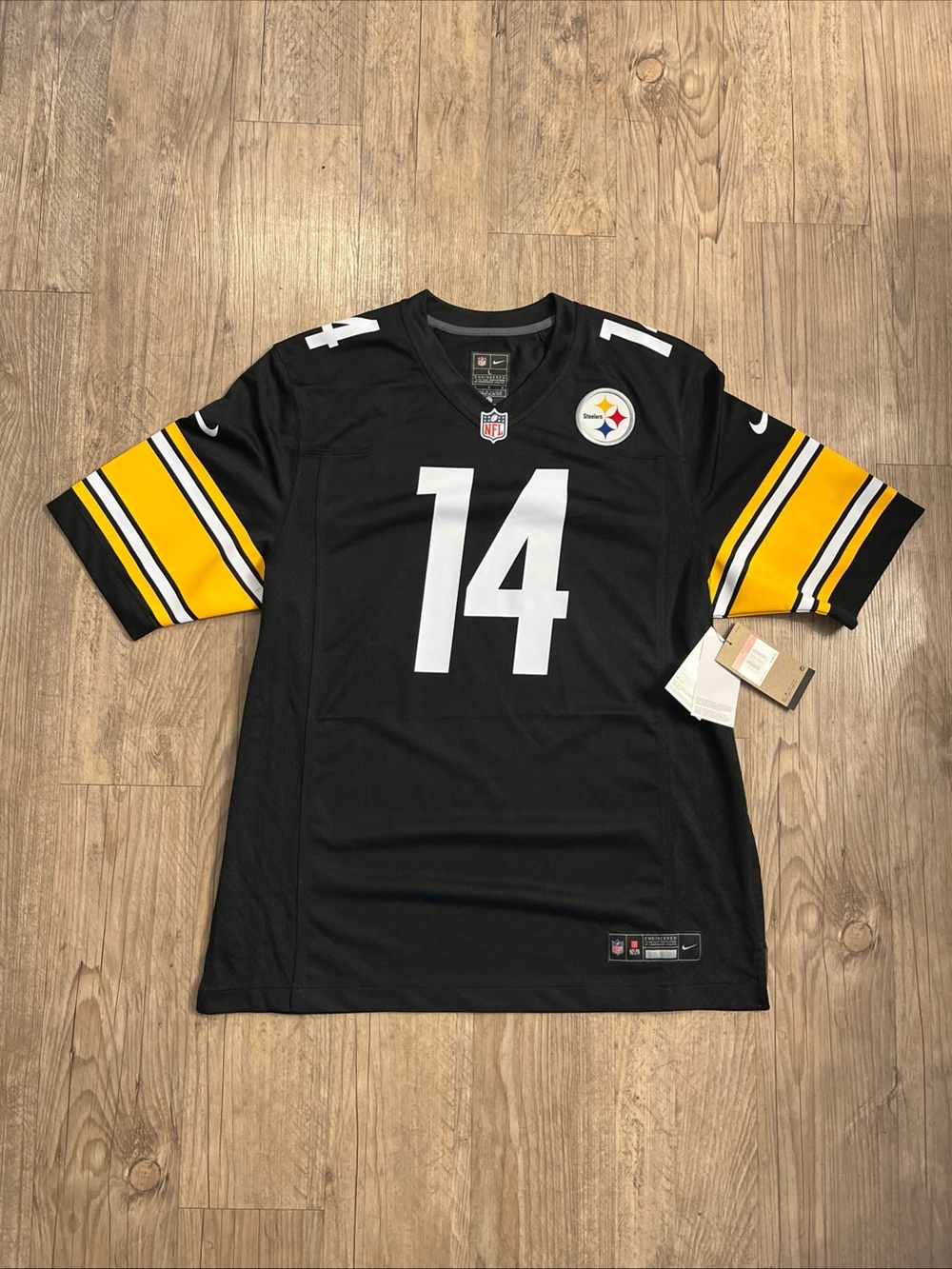 NWT Nike Pittsburgh Steelers George Pickens #14 NFL Game Jersey Men's Sz L